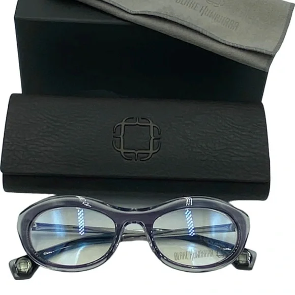 NIB Blake Kuwahara Kuma Optical Eyeglasses Orchid Purple w/Cleaning Cloth